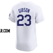 Kirk Gibson Men's Los Angeles Dodgers White Elite Home Jersey