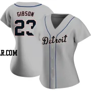 Kirk Gibson Women's Detroit Tigers Gray Authentic Road Jersey