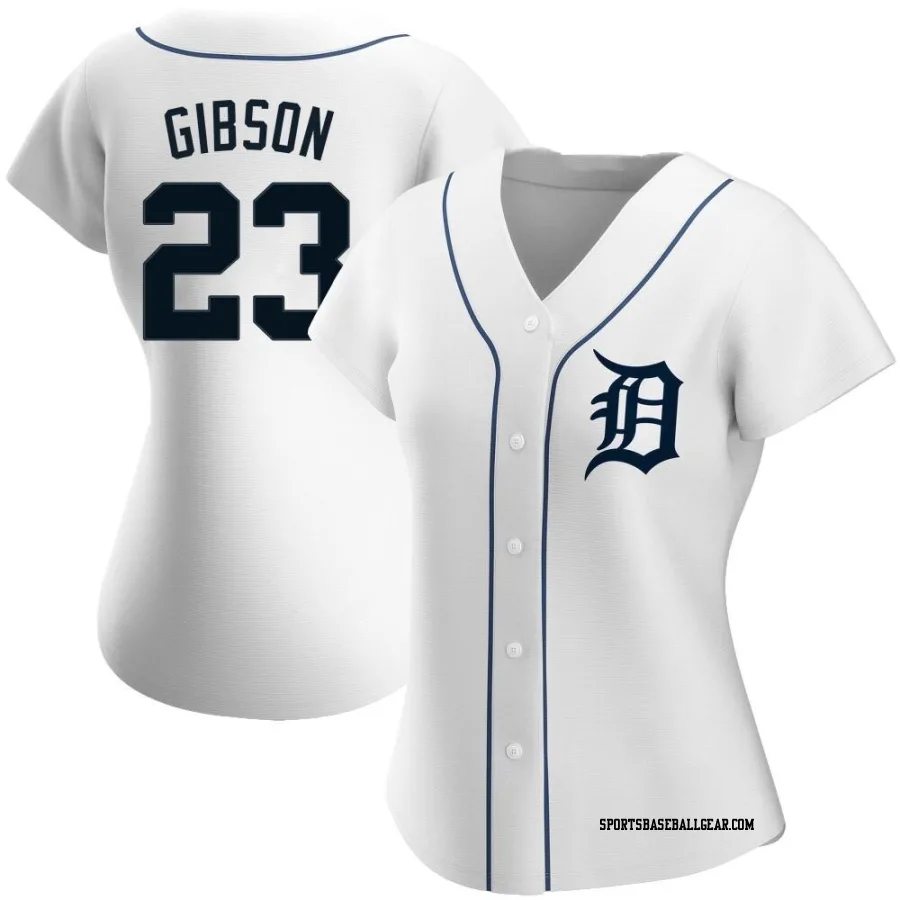 Kirk Gibson Women's Detroit Tigers White Authentic Home Jersey