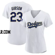 Kirk Gibson Women's Los Angeles Dodgers White/Gold Authentic 2021 Gold Program Player Jersey