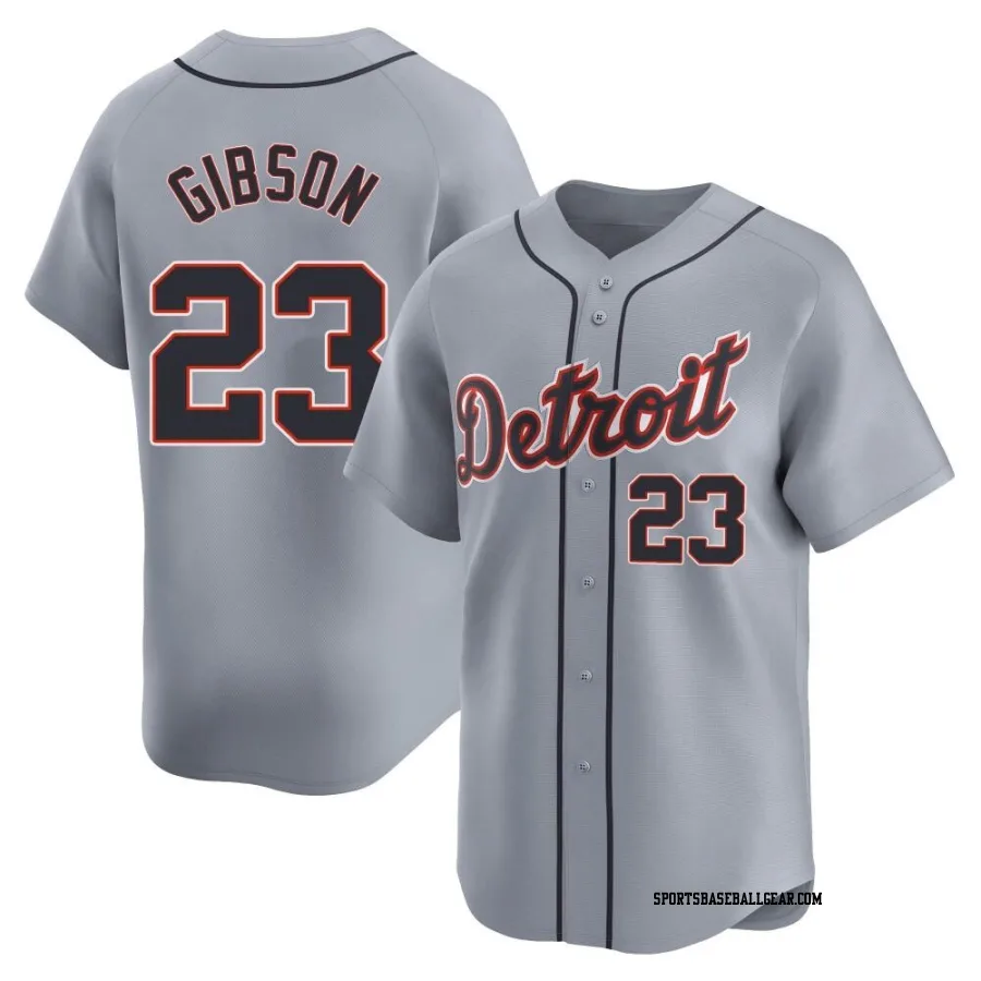 Kirk Gibson Youth Detroit Tigers Gray Limited Road Jersey