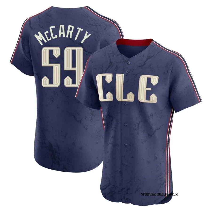 Kirk McCarty Men's Cleveland Guardians Navy Elite 2024 City Connect Jersey