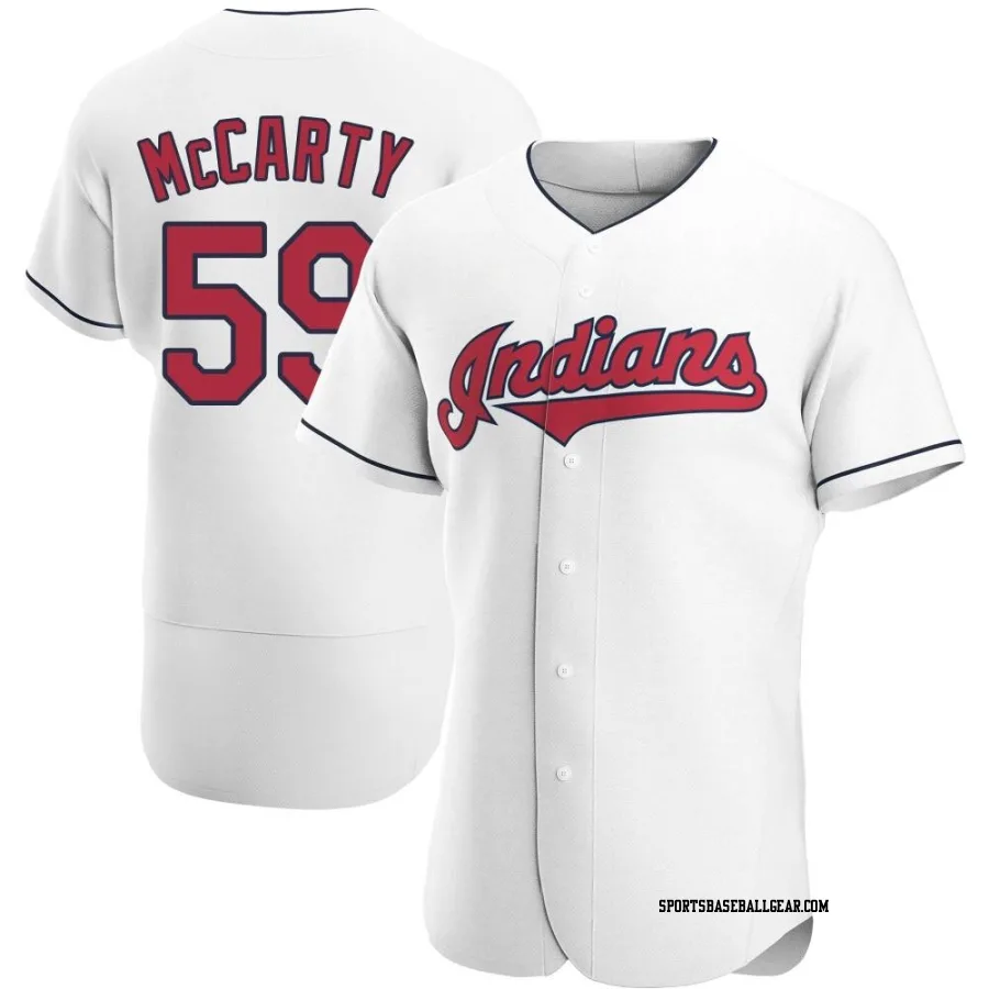 Kirk McCarty Men's Cleveland Guardians White Authentic Home Jersey