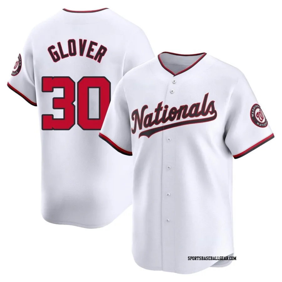 Koda Glover Men's Washington Nationals White Limited Home Jersey