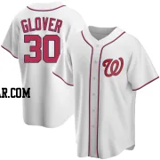 Koda Glover Men's Washington Nationals White Replica Home Jersey