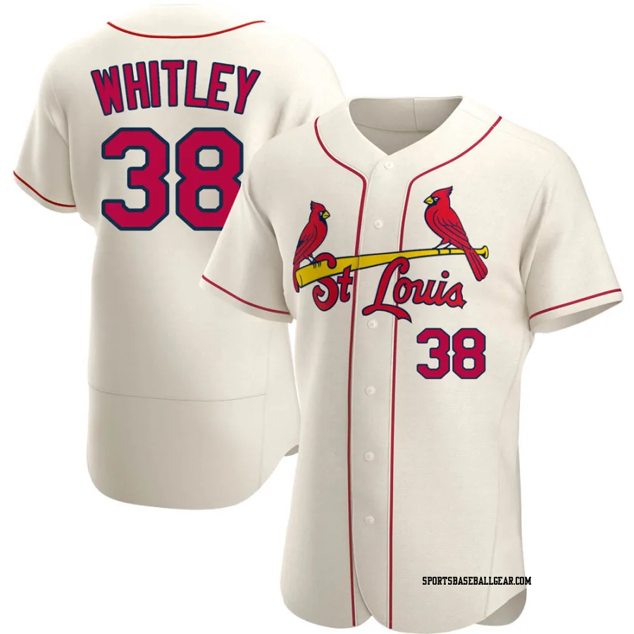 Kodi Whitley Men's St. Louis Cardinals Cream Authentic Alternate Jersey