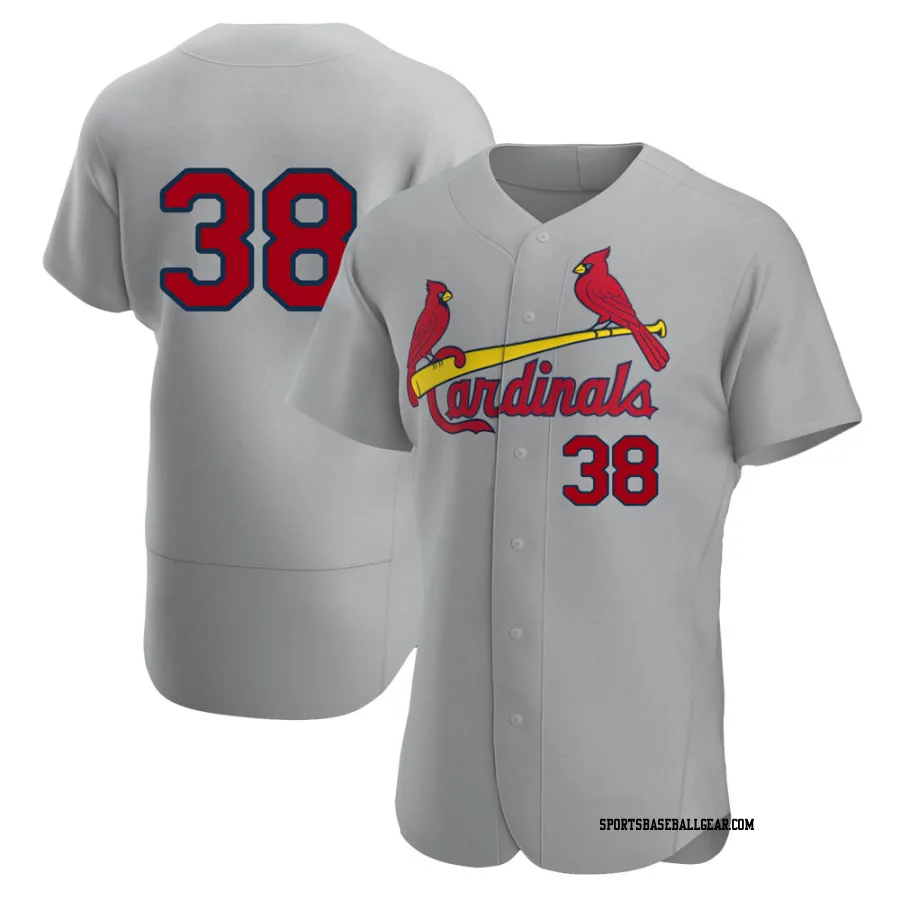 Kodi Whitley Men's St. Louis Cardinals Gray Authentic Road Jersey