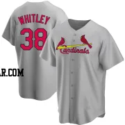 Kodi Whitley Men's St. Louis Cardinals Gray Replica Road Jersey