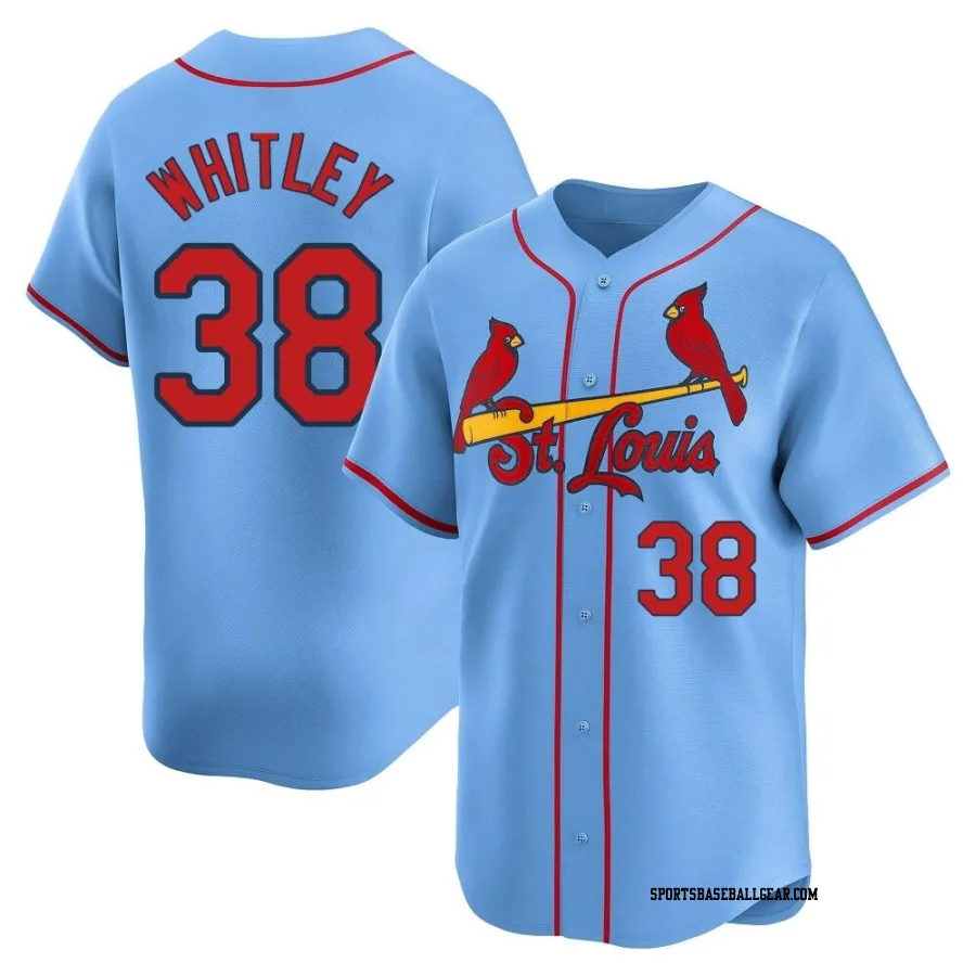 Kodi Whitley Men's St. Louis Cardinals Light Blue Limited Alternate Jersey