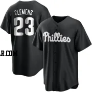 Kody Clemens Men's Philadelphia Phillies Black/White Replica Jersey