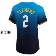 Kody Clemens Men's Philadelphia Phillies Blue Elite 2024 City Connect Jersey