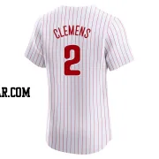 Kody Clemens Men's Philadelphia Phillies White Elite Home Jersey