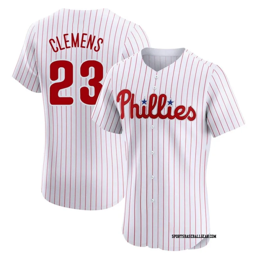 Kody Clemens Men's Philadelphia Phillies White Elite Home Jersey