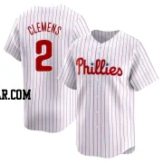 Kody Clemens Men's Philadelphia Phillies White Limited Home Jersey