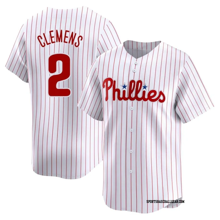 Kody Clemens Men's Philadelphia Phillies White Limited Home Jersey