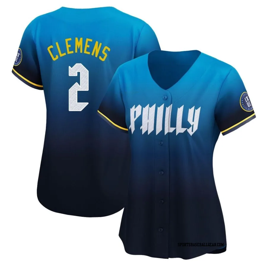 Kody Clemens Women's Philadelphia Phillies Blue Limited 2024 City Connect Jersey