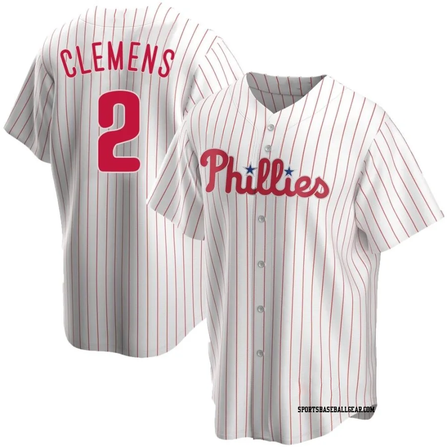 Kody Clemens Youth Philadelphia Phillies White Replica Home Jersey