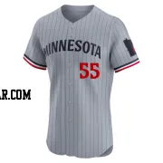 Kody Funderburk Men's Minnesota Twins Gray Elite Road Jersey