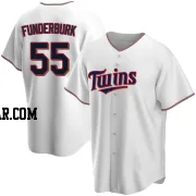 Kody Funderburk Men's Minnesota Twins White Replica Home Jersey