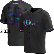 Kohei Arihara Youth Texas Rangers Black Holographic Replica Alternate Jersey