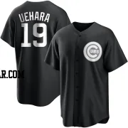 Koji Uehara Men's Chicago Cubs Black/White Replica Jersey