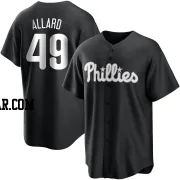 Kolby Allard Men's Philadelphia Phillies Black/White Replica Jersey