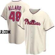 Kolby Allard Youth Philadelphia Phillies Cream Replica Alternate Jersey