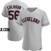 Kole Calhoun Men's Cleveland Guardians Gray Authentic Road Jersey