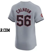 Kole Calhoun Men's Cleveland Guardians Gray Elite Road Jersey