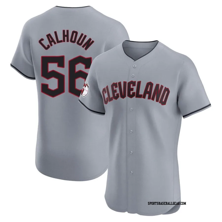 Kole Calhoun Men's Cleveland Guardians Gray Elite Road Jersey