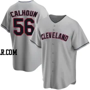 Kole Calhoun Men's Cleveland Guardians Gray Replica Road Jersey