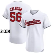 Kole Calhoun Men's Cleveland Guardians White Elite Home Jersey