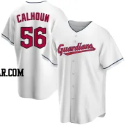 Kole Calhoun Men's Cleveland Guardians White Replica Home Jersey