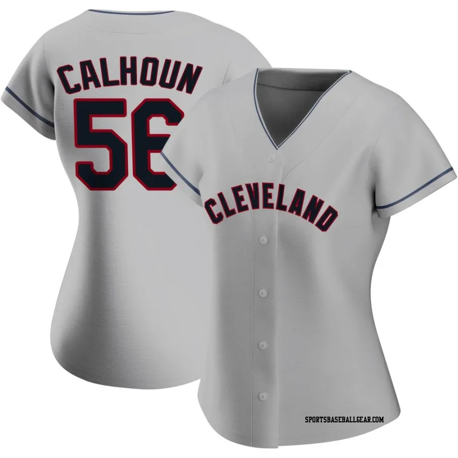 Kole Calhoun Women's Cleveland Guardians Gray Replica Road Jersey