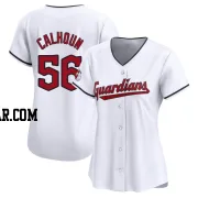 Kole Calhoun Women's Cleveland Guardians White Limited Home Jersey