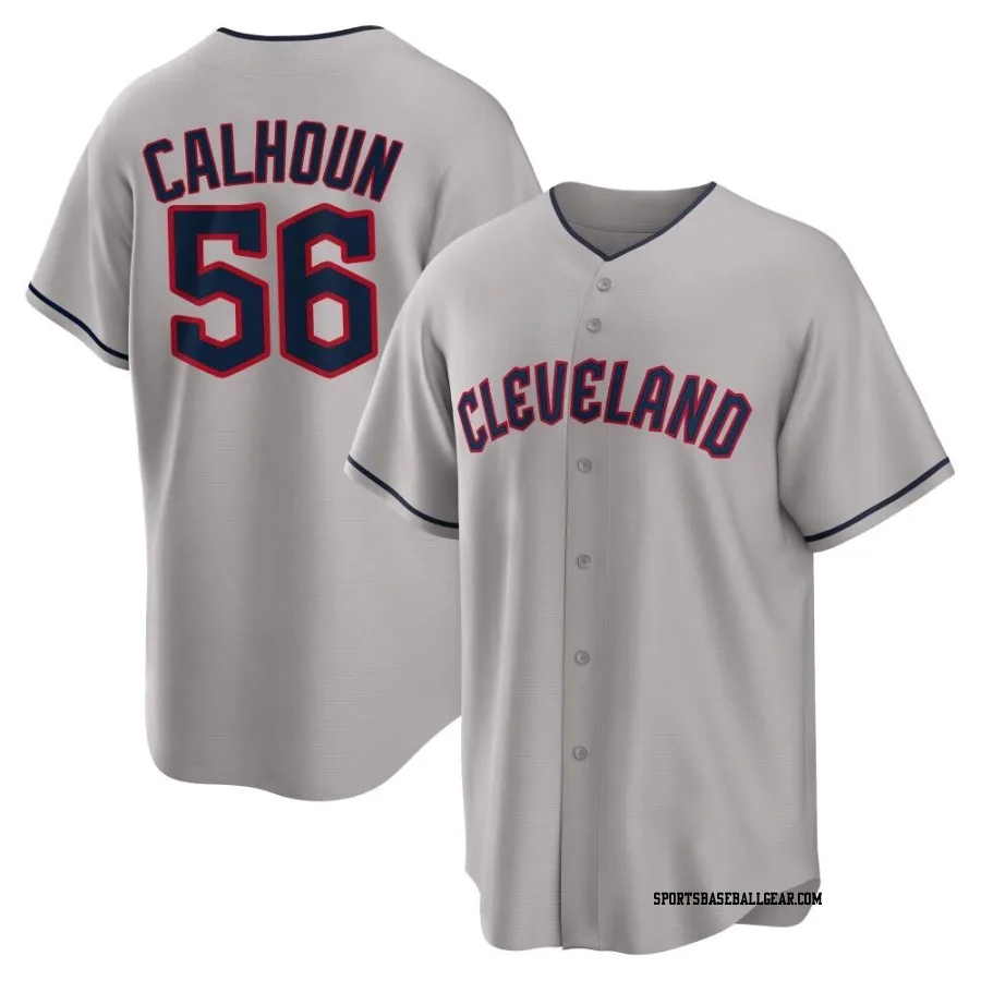 Kole Calhoun Youth Cleveland Guardians Gray Replica Road Jersey