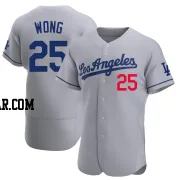 Kolten Wong Men's Los Angeles Dodgers Gray Authentic Away Jersey