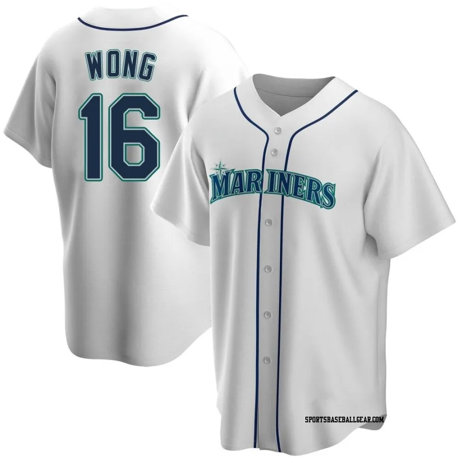 Kolten Wong Men's Seattle Mariners White Replica Home Jersey