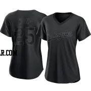 Kolten Wong Women's Los Angeles Dodgers Black Replica Pitch Fashion Jersey