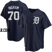 Kolton Ingram Men's Detroit Tigers Navy Replica Alternate Jersey