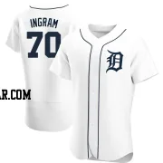 Kolton Ingram Men's Detroit Tigers White Authentic Home Jersey