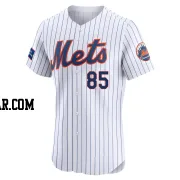 Kolton Ingram Men's New York Mets White Elite Home Patch Jersey