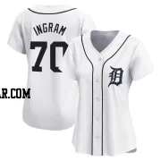 Kolton Ingram Women's Detroit Tigers White Limited Home Jersey