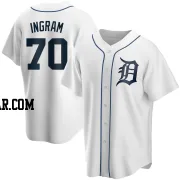 Kolton Ingram Youth Detroit Tigers White Replica Home Jersey