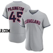 Konnor Pilkington Men's Cleveland Guardians Gray Authentic Road Jersey