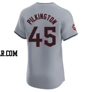 Konnor Pilkington Men's Cleveland Guardians Gray Elite Road Jersey