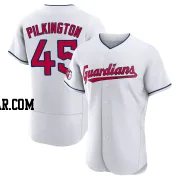 Konnor Pilkington Men's Cleveland Guardians White Authentic Home Jersey