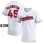 Konnor Pilkington Men's Cleveland Guardians White Elite Home Jersey