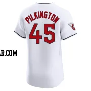 Konnor Pilkington Men's Cleveland Guardians White Elite Home Jersey