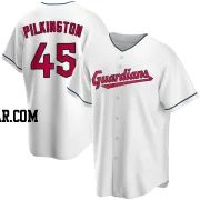 Konnor Pilkington Men's Cleveland Guardians White Replica Home Jersey